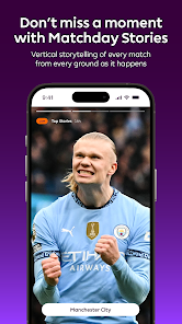 Premier League 应用赛程界面