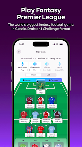 Premier League 应用球员界面